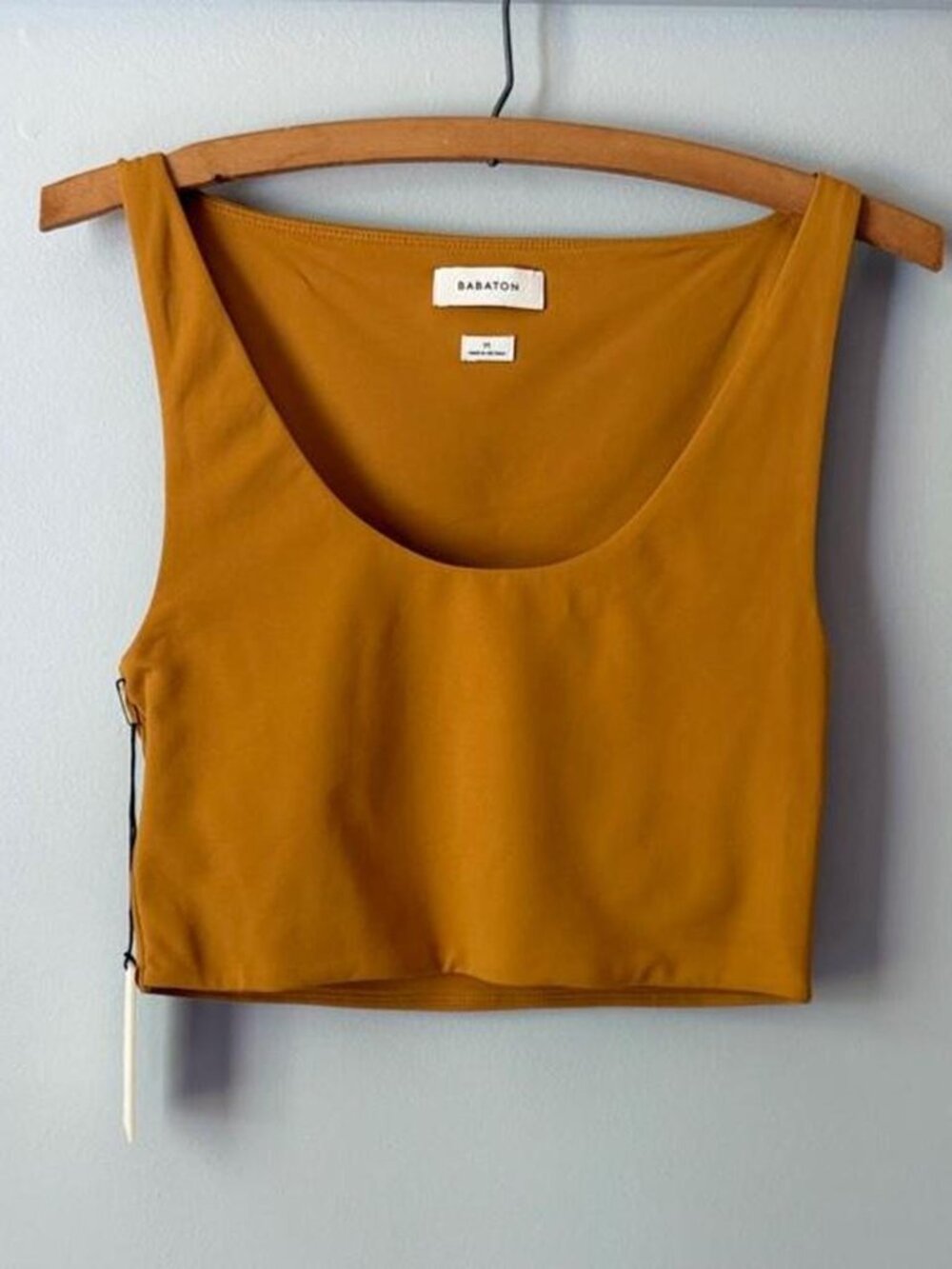 Babaton Mustard Cropped Tank Top